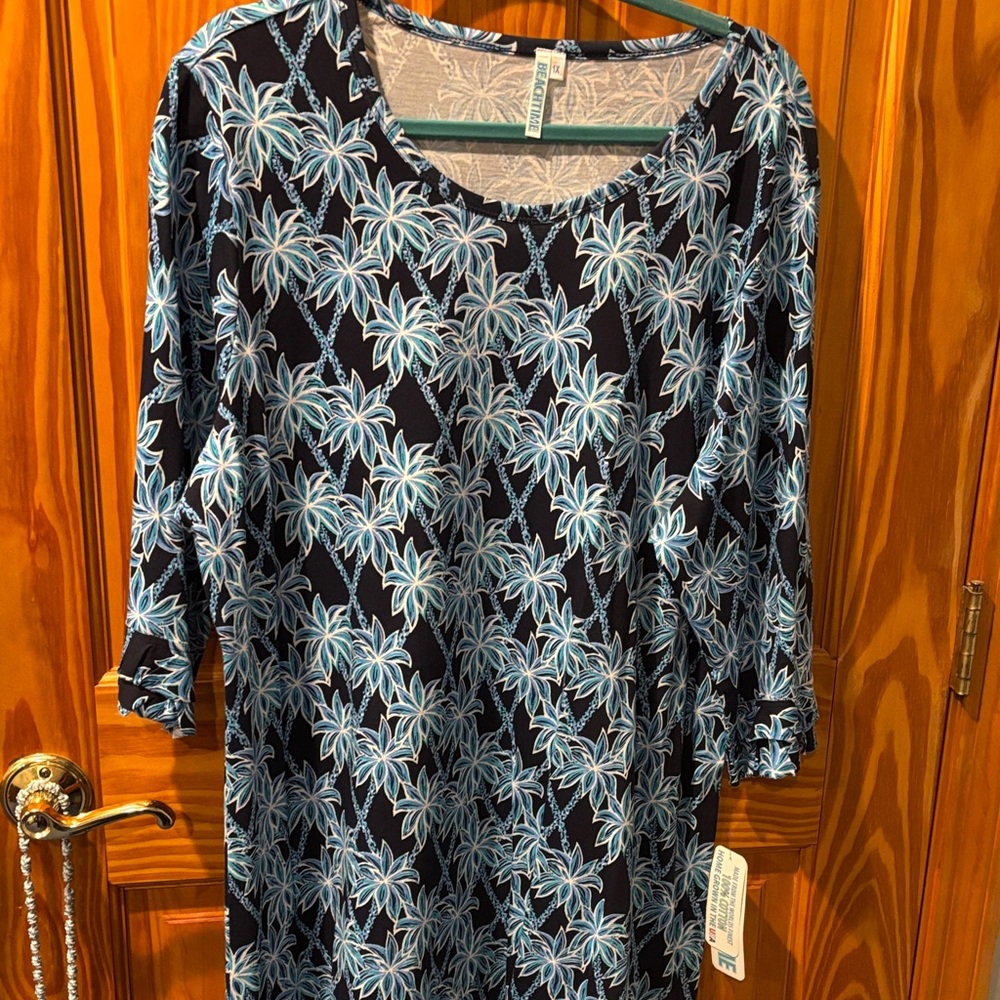 Blue Floral Dress